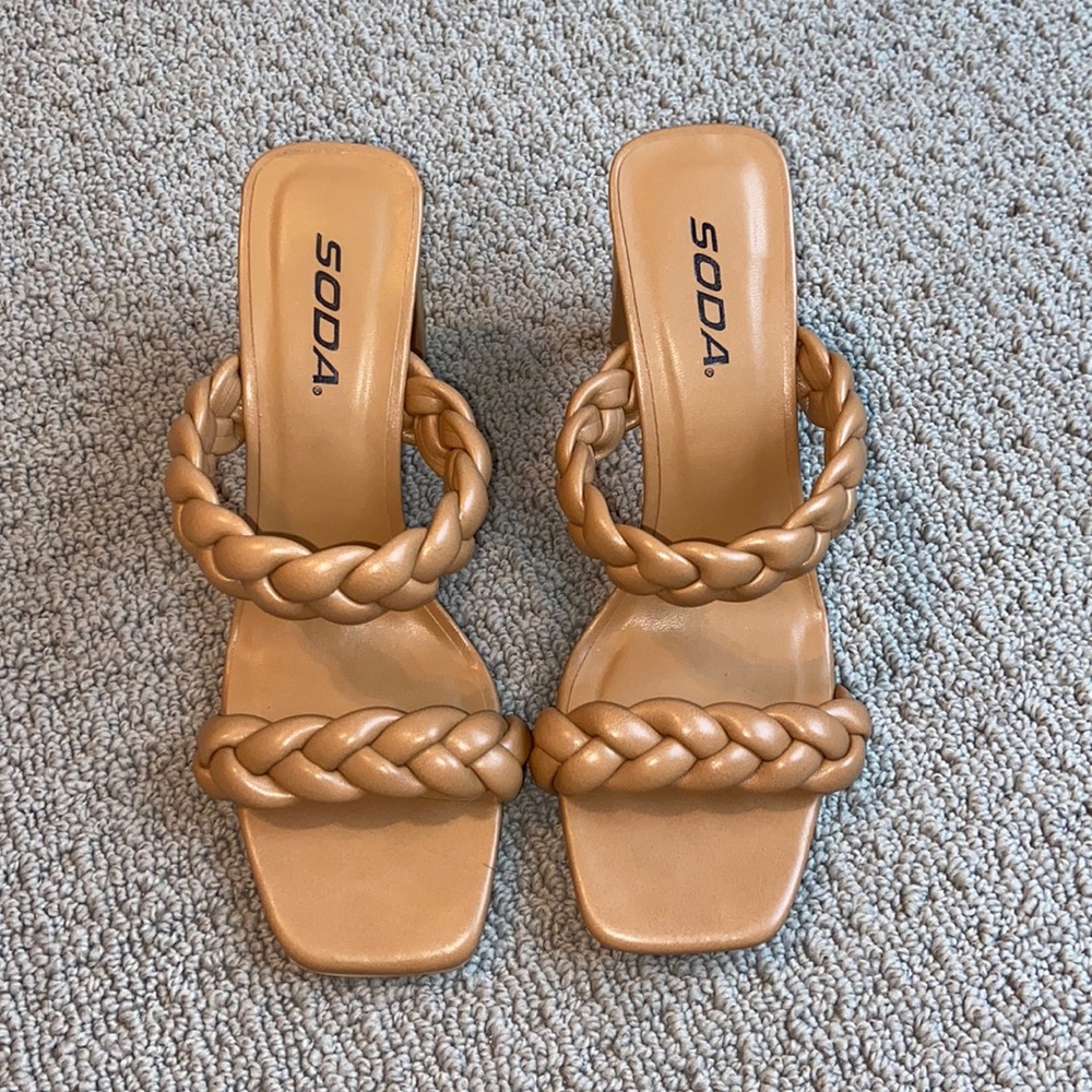 Soda Braided Heels